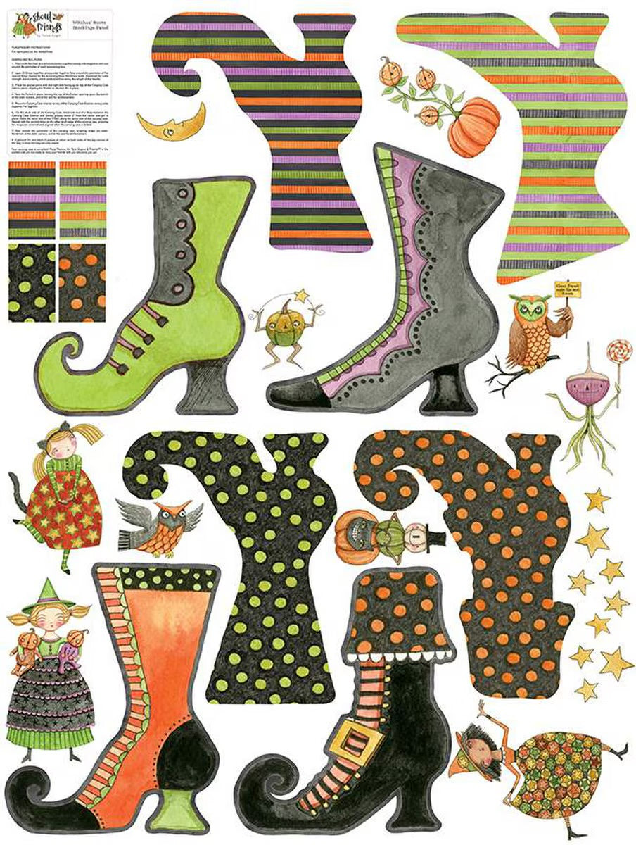 GHOUL FRIENDS WITCHES' BOOTS FELT PANEL