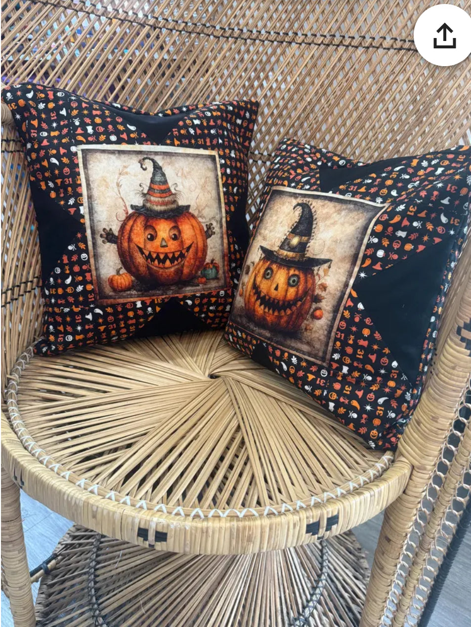 "Handmade quilted throw pillow with decorative fabric and professional finishing"