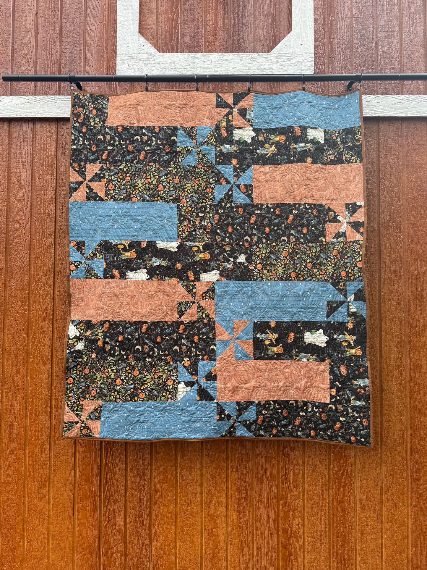 Trick or Treat Perfect Pumpkin Lap Quilt