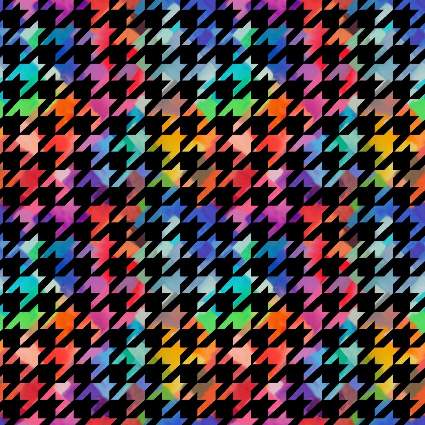 "Modern houndstooth pattern quilting fabric in trendy Instagram-inspired design"
