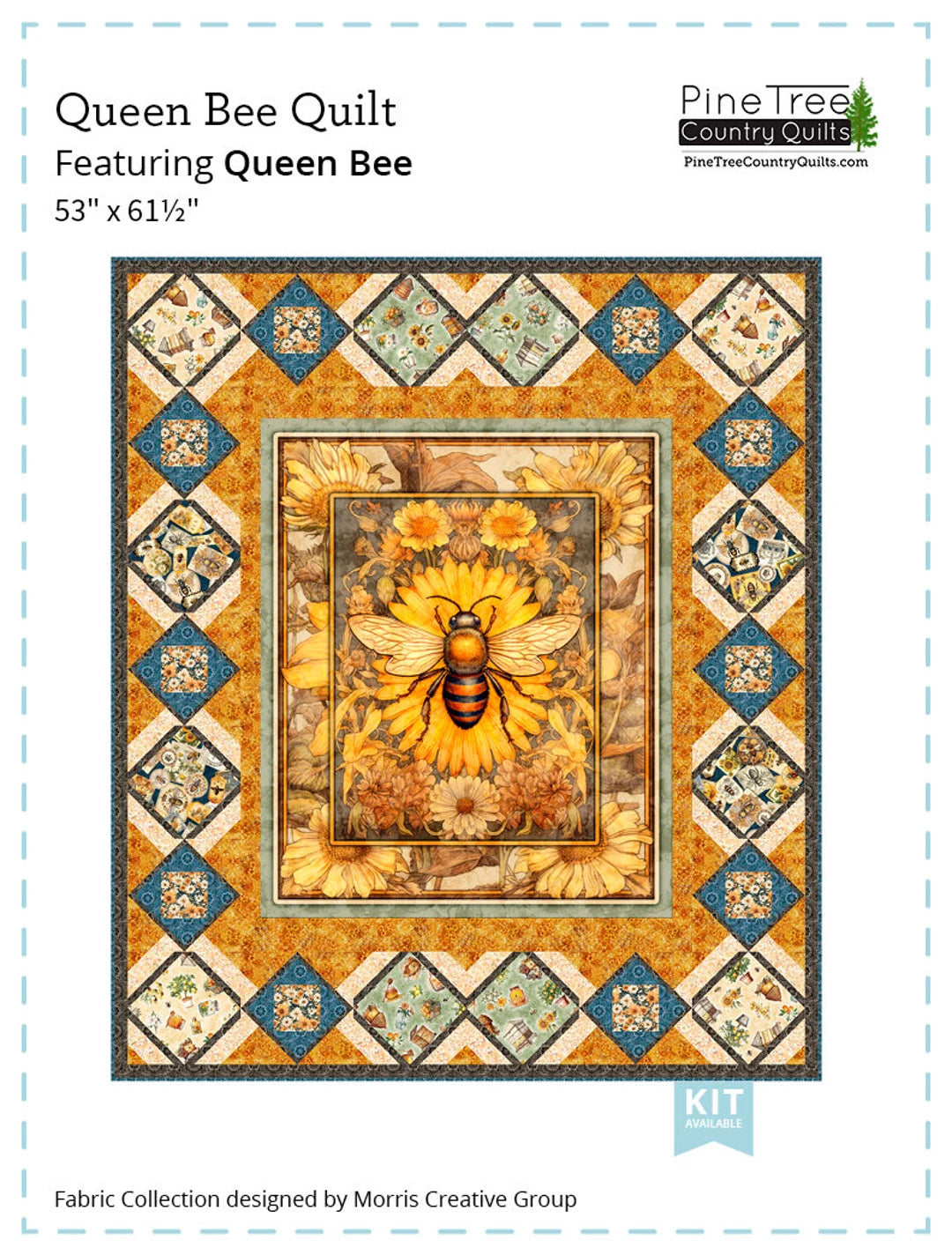 Queen Bee Quilt kit QT Fabrics