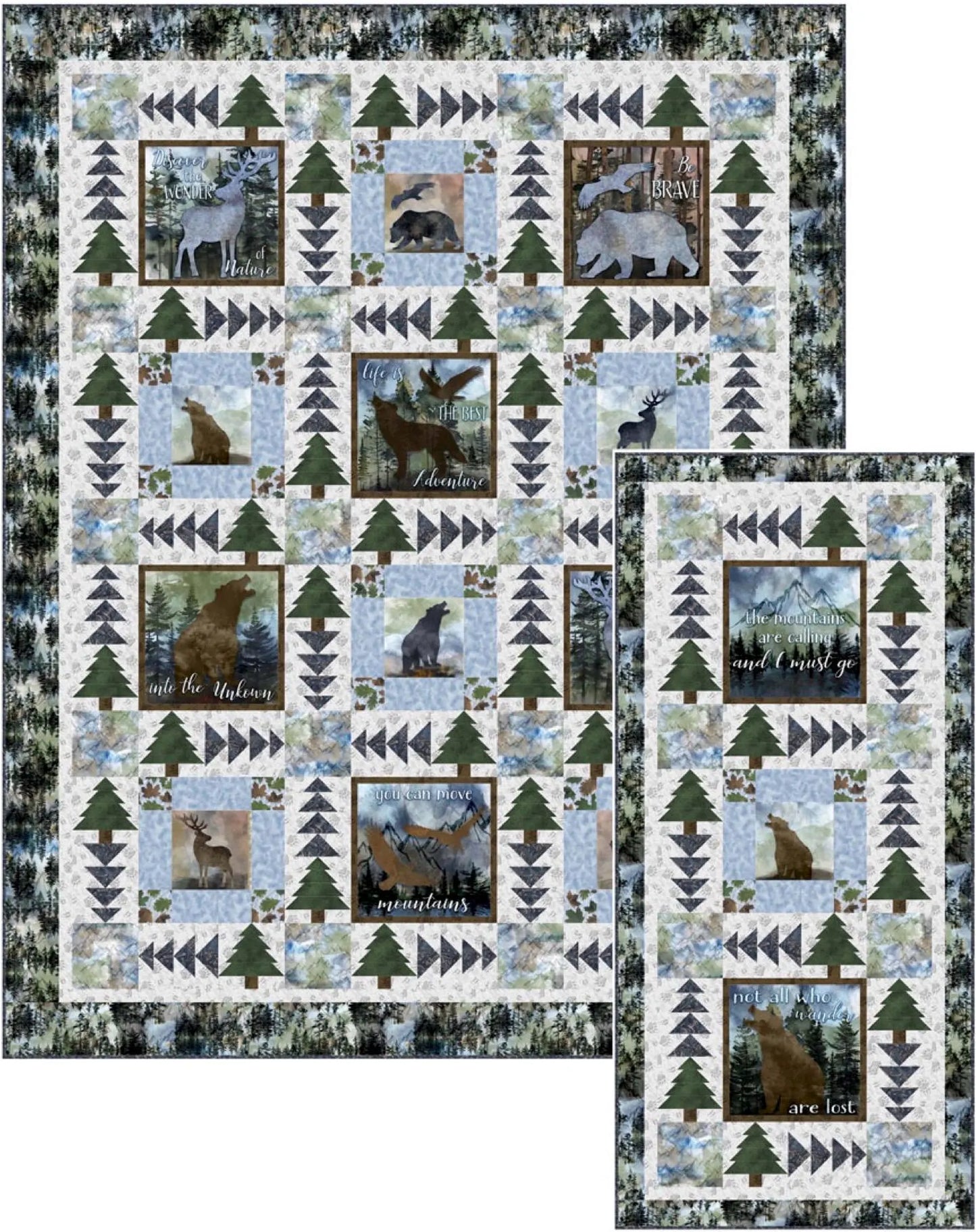 The wonder of nature quilt kit QT Fabrics