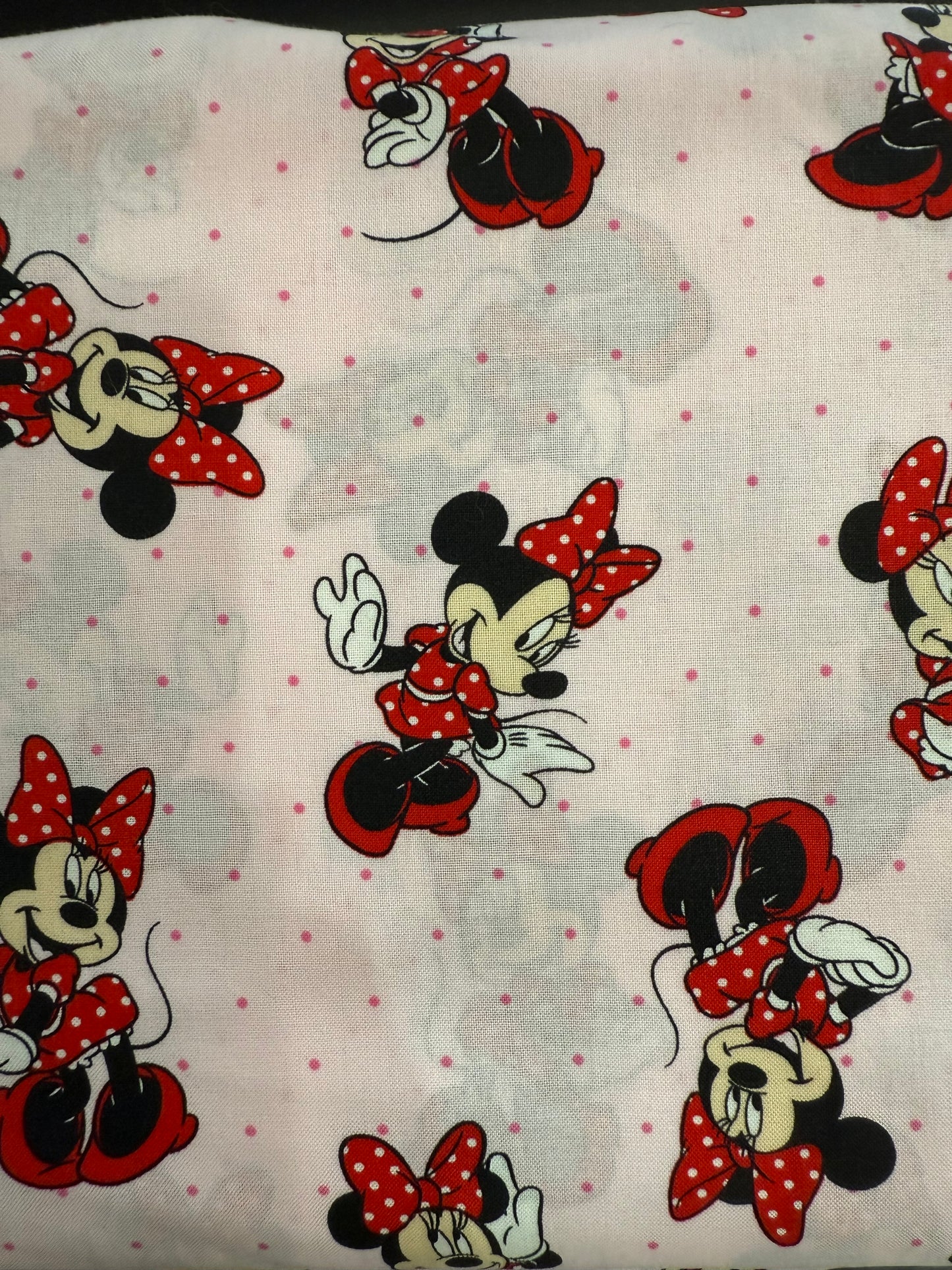 Disney Minnie Mouse Dress Toss Pink Cotton Quilting Fabric