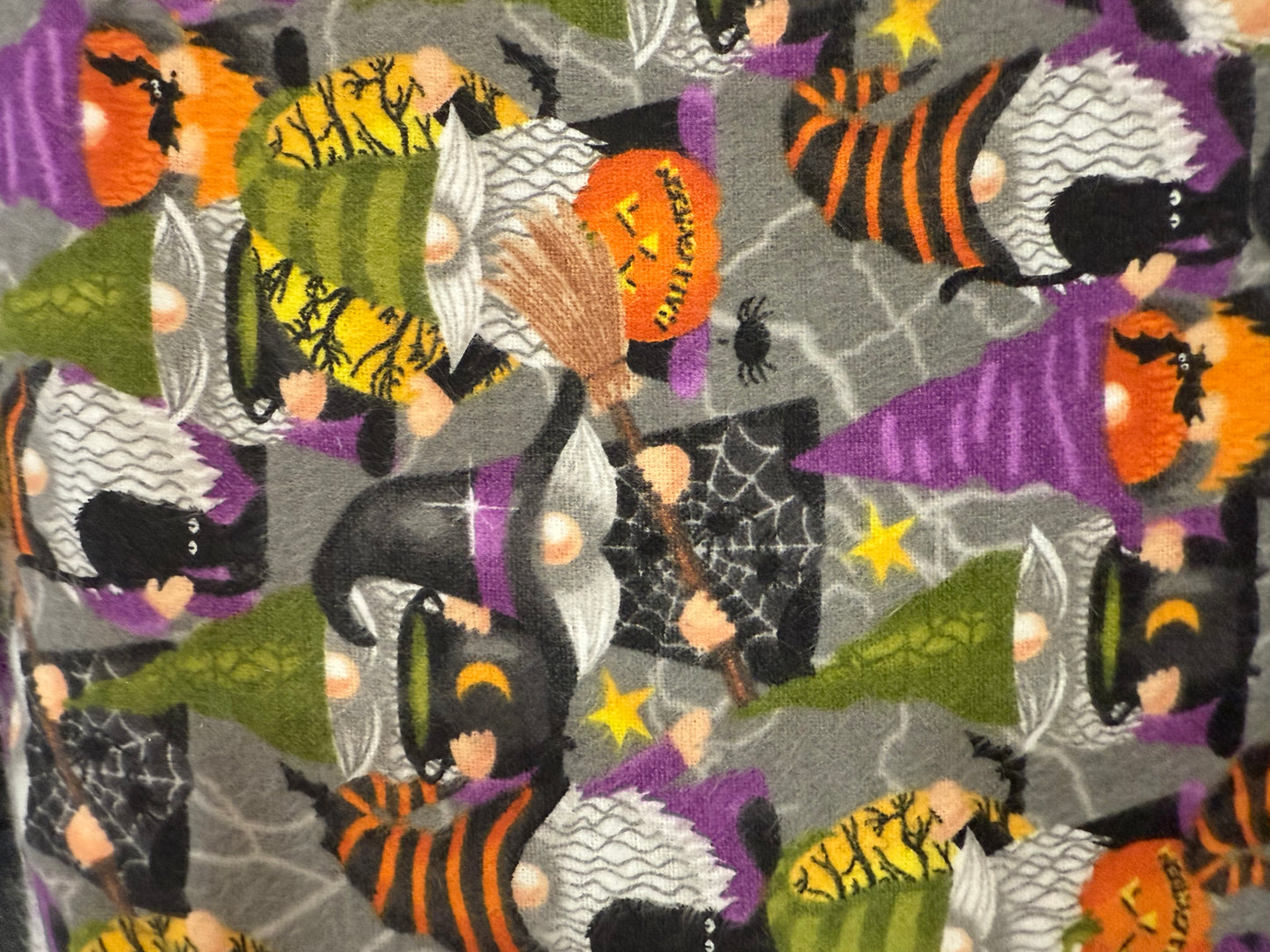 Halloween Gnomes Snuggle Flannel Cotton Fabric