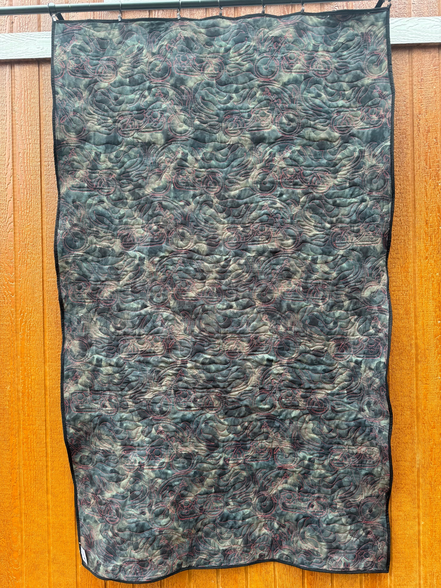 My tools motorcycle garage lap quilt extra long