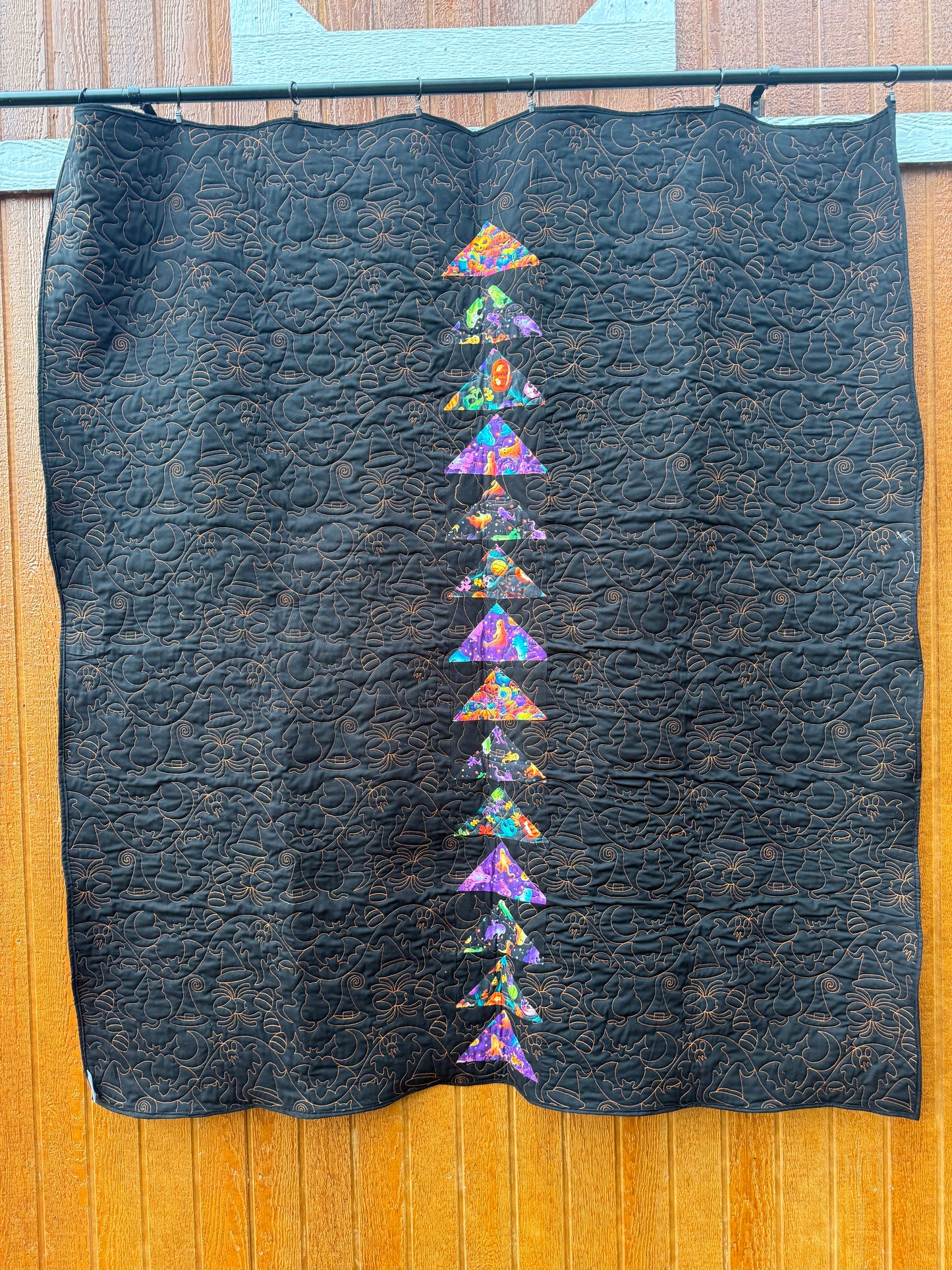 Neon Halloween Quilt