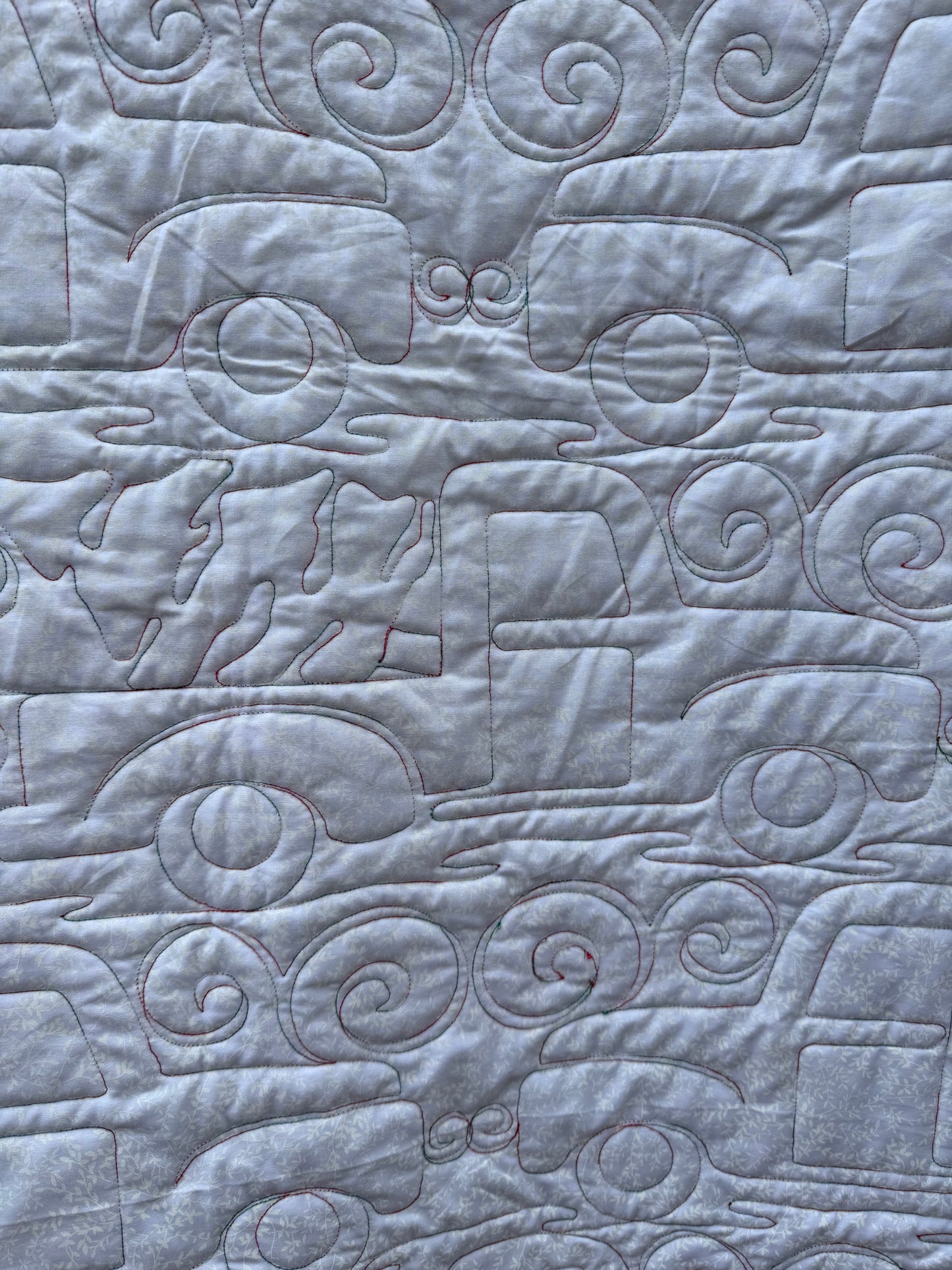 Christmas vintage truck Christmas lap quilt