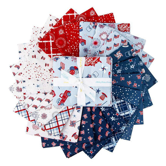 STARS AND STRIPES FOREVER FAT QUARTER BUNDLE