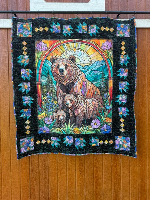 Visions of Montana stained glass bear