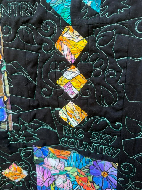 Visions of Montana stained glass bear