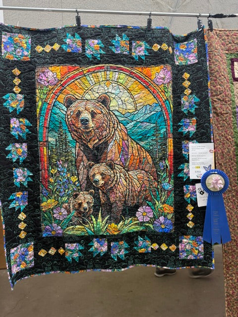 Visions of Montana stained glass bear
