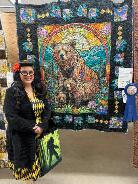 Visions of Montana stained glass bear