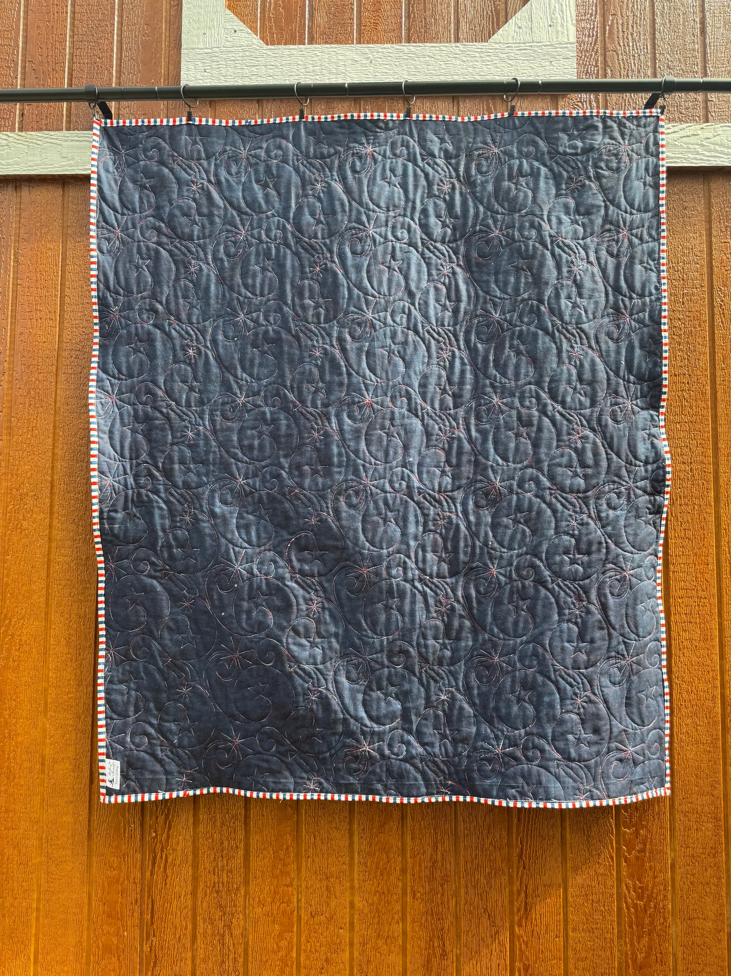 4th of July truck lap quilt