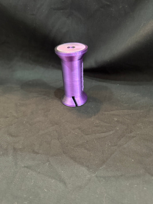 "Quilting binding spool for neat storage and easy dispensing of binding tape"
