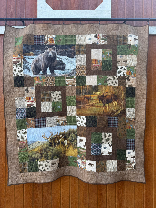 Majestic animals quilt