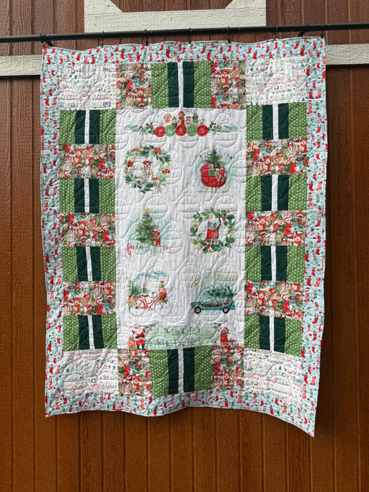 Santa paws lap quilt