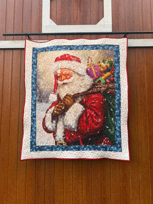 Santa lap quilt