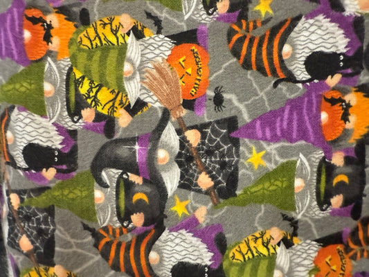 Halloween Gnomes Snuggle Flannel Cotton Fabric