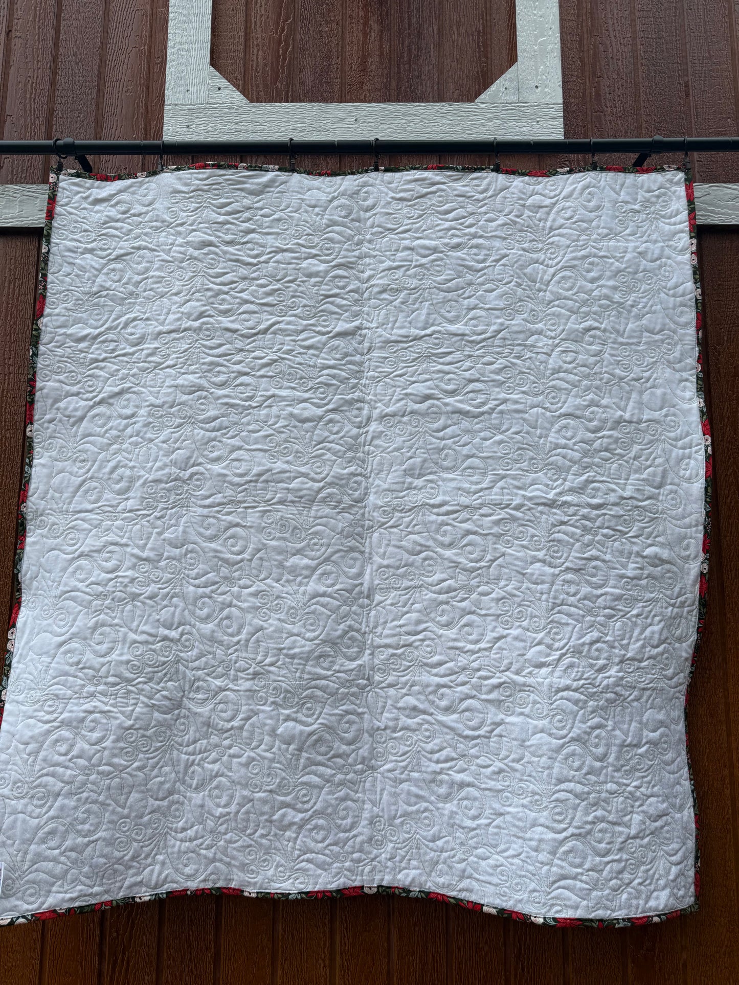 Candy lane Christmas lap quilt