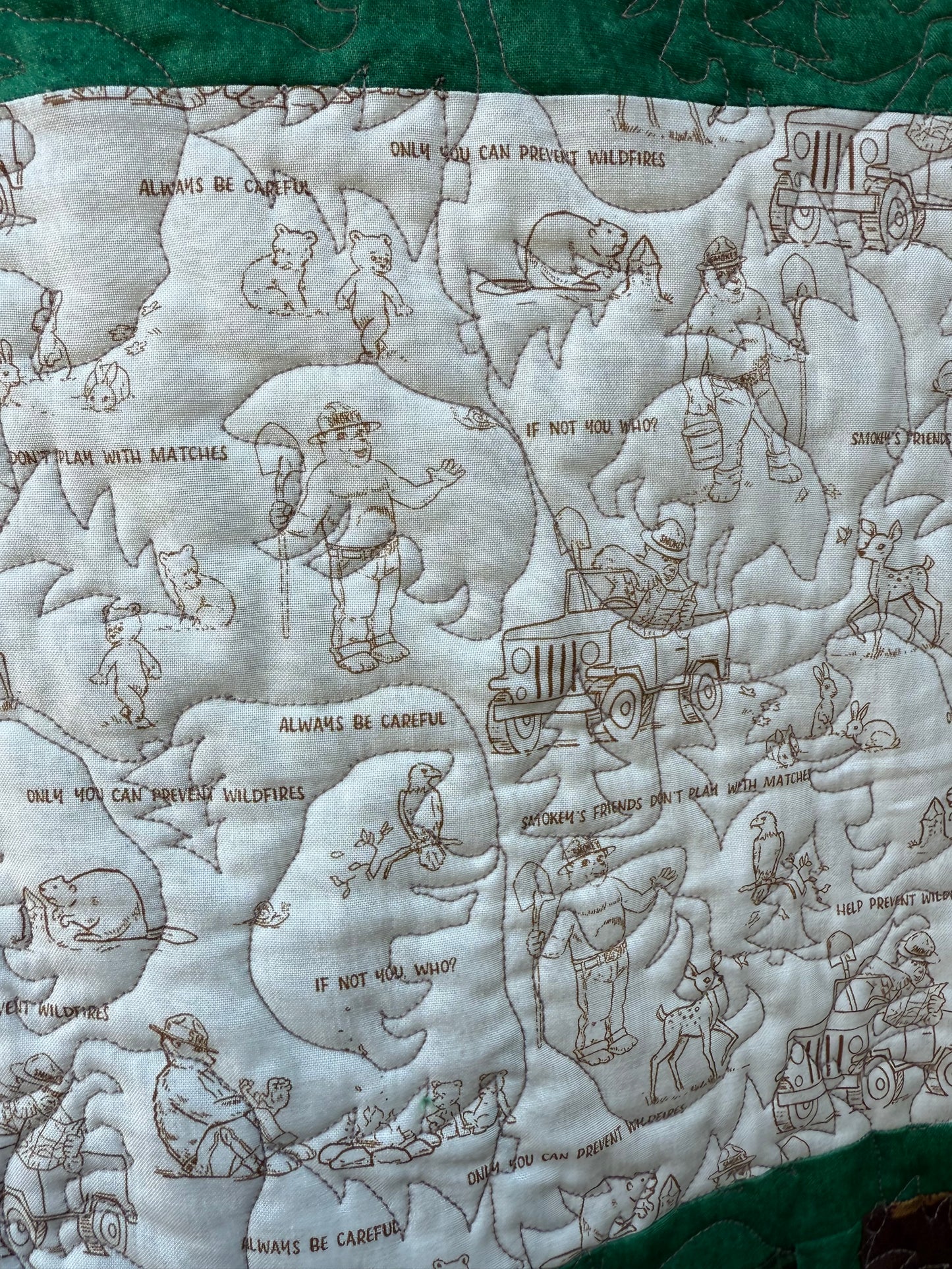 Smokey Bear quilt