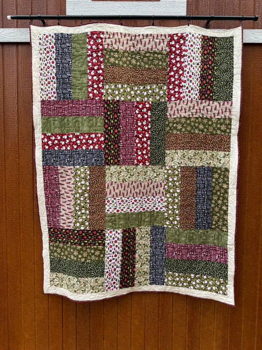 Christmas vintage truck Christmas lap quilt